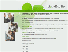 Tablet Screenshot of lizardstudio.com